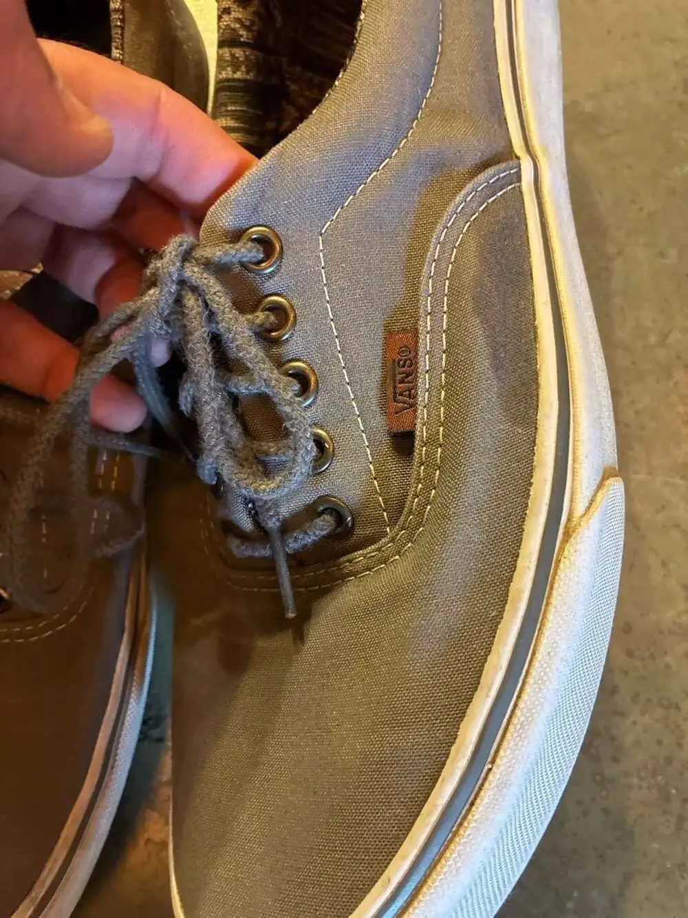 Vans Era 59 C&L Frost Grey Chevron Classics Skate Shoes